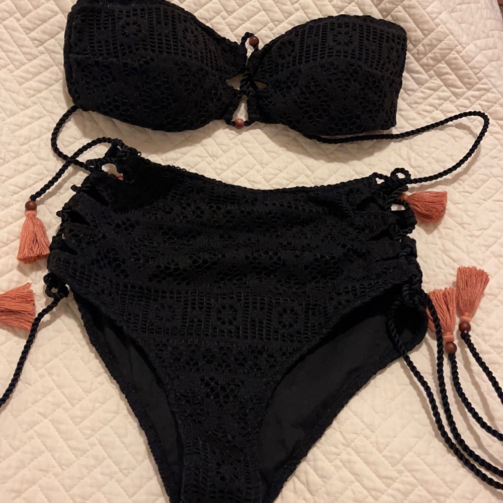Victoria secret high waist / bandeau bathing suit